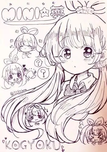 线稿大全,漫画上色线稿大全,上色动漫人物美少女战士简笔画图片卡通