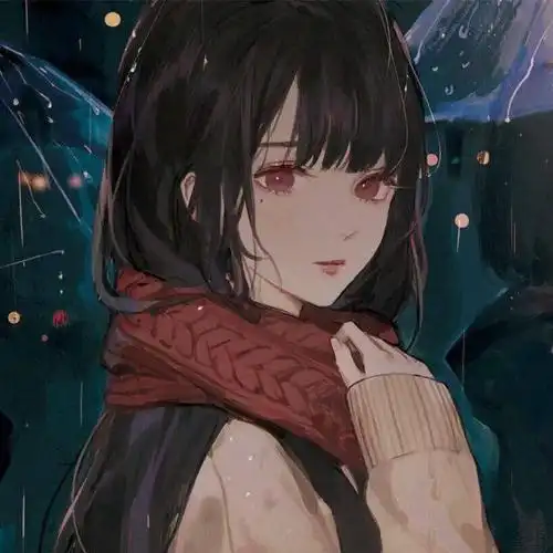 动漫女生头像我为你翻山越岭却无心看风景