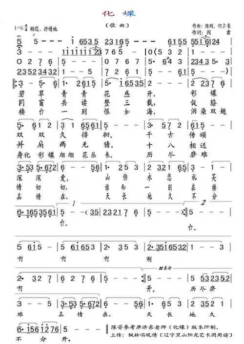 化蝶(〔小提琴协奏曲主旋律