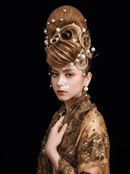 宫廷风复古纹理盘发欣赏