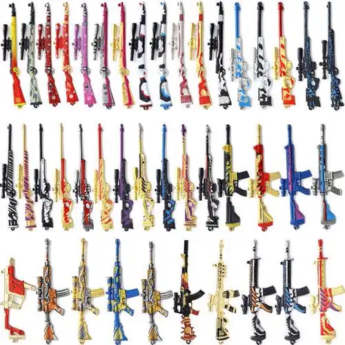 (今日5折)绝地求生和平精英98k皮肤吃鸡神器武器模型礼品钥匙扣挂件12