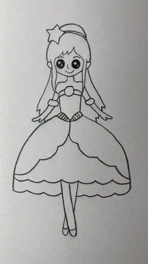 画高贵美丽的公主