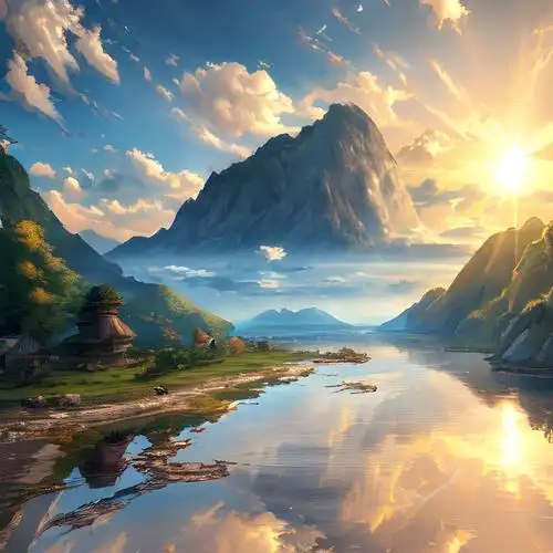 阳光成熟稳重头像风景