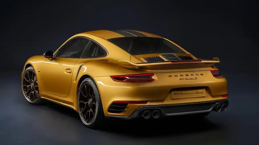 porsche 911 turbo s exclusive 金黄版