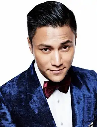 大背头潮男发型图片