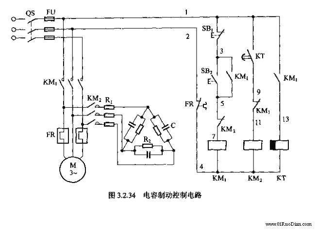 电动机常用原理接线图