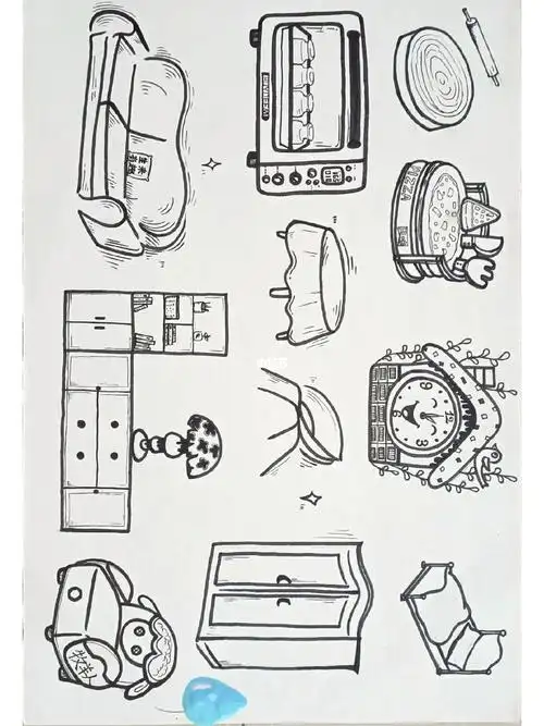 家具家电简笔画