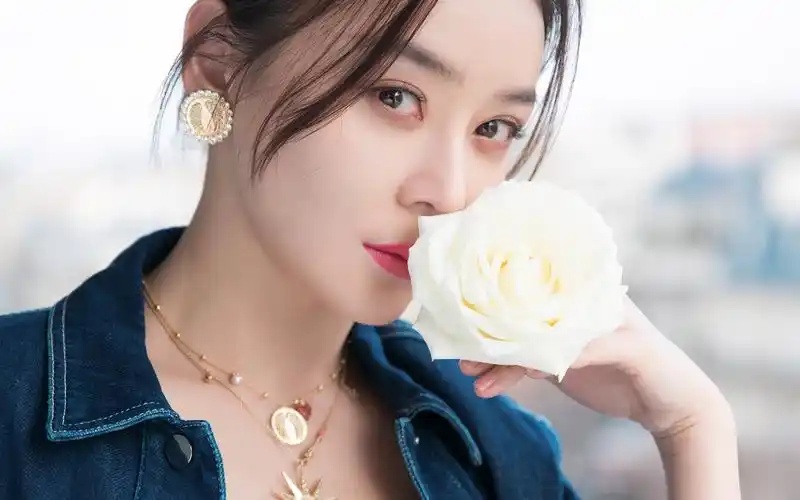 袁姗姗清新甜美写真桌面壁纸