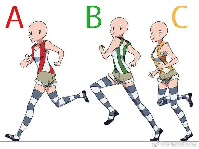 非常实用的人物奔跑动作参考哟刚学绘画的你赶紧收藏一波啦