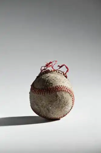 无人,竖图,室内,留白,运动,棒球,静物,纺织品,美国,阴影,灰色背景,材