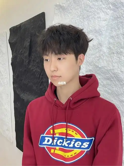 男生日系纹理碎盖!少年感9515