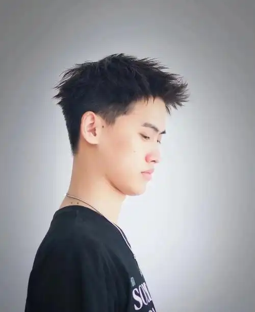 男生前刺发型