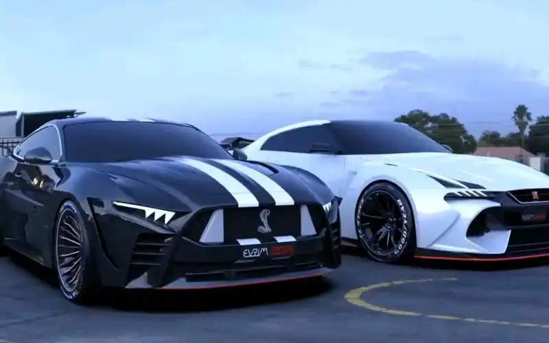 丨汽车π丨2024年巅峰对决:日产战神gtr r36 vs 野马gt500