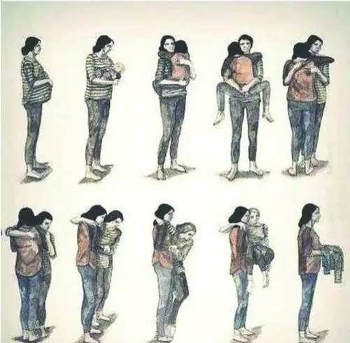 一组漫画 看尽母亲一生