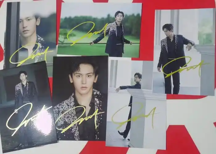 张哲瀚签名照 山河令龚俊张哲-yayaz