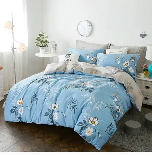 firs杉杉家纺 简约时尚纯棉四件套1.5m1.8米单双人全棉床上用品