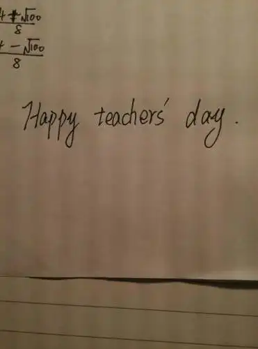 拍照,教师节快乐,用英语,怎么写书写?