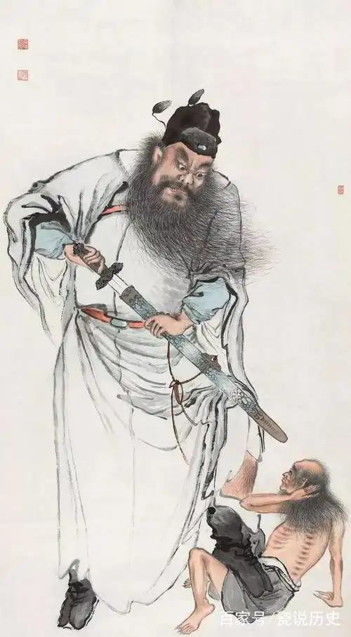 喜玛拉雅美术馆藏齐白石《钟馗捉鬼图》