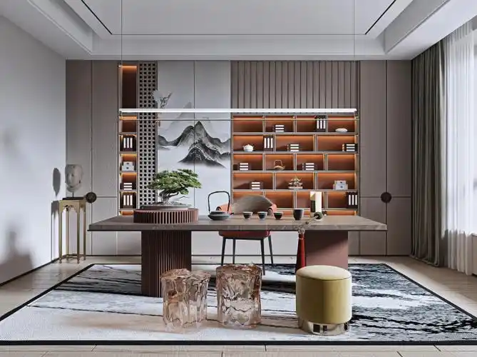 10平方小书房装修风格,10平米书房布置图(超赞的书房装修设计)