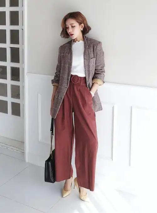 韩国女士小西装穿搭超美女装小西装搭配技巧在这