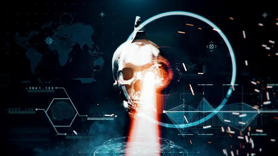 暗黑系骷髅logo演绎