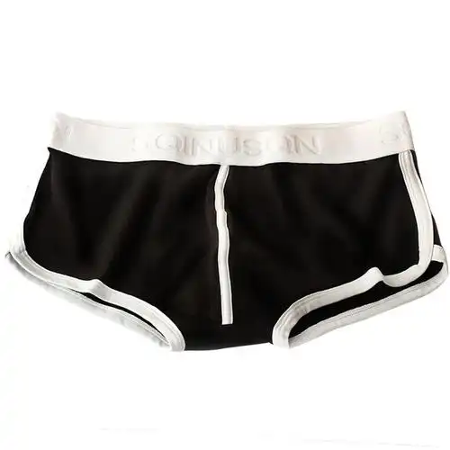 4条装男士低腰潮纯棉个性四角裤头低腰条装现售产品