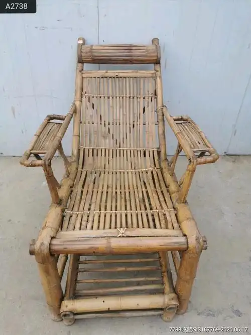 民国老躺椅,竹制