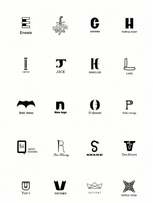 为26个字母分别设计属于自己的logo