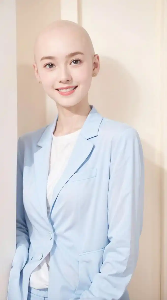 极品光头美女,剃光头美少女神颜值人像摄影写真图集 给你多少钱,你敢