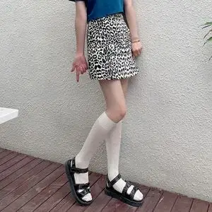 夏季中筒袜配凉鞋长筒配靴边袜女lolita白色可爱百搭小腿日系jk