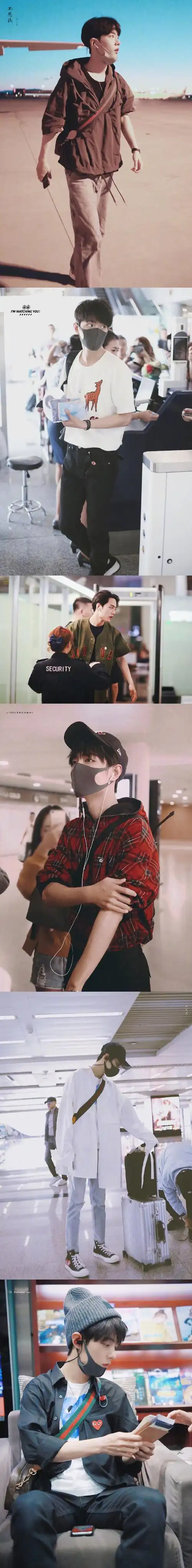 肖战机场路透##星姐微博