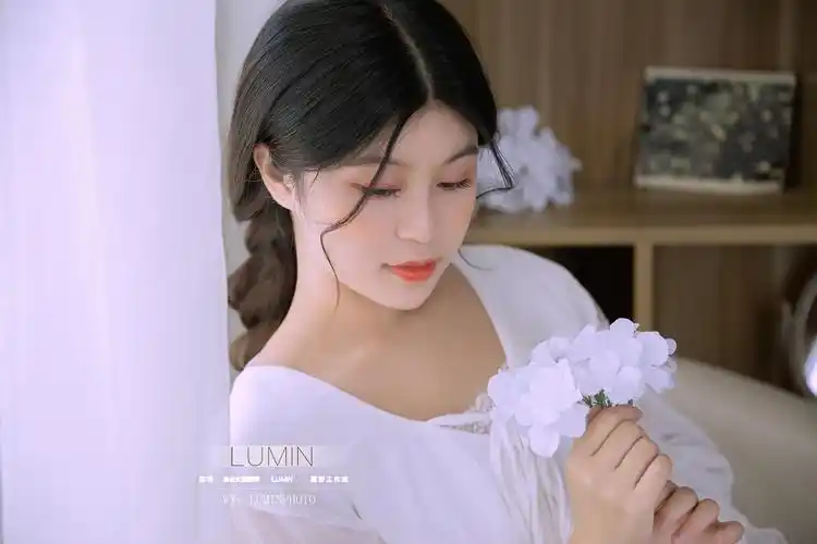 法式蕾丝裙 深圳少女写真 室内 |摄影|人像摄影|深圳女摄lumin - 原创