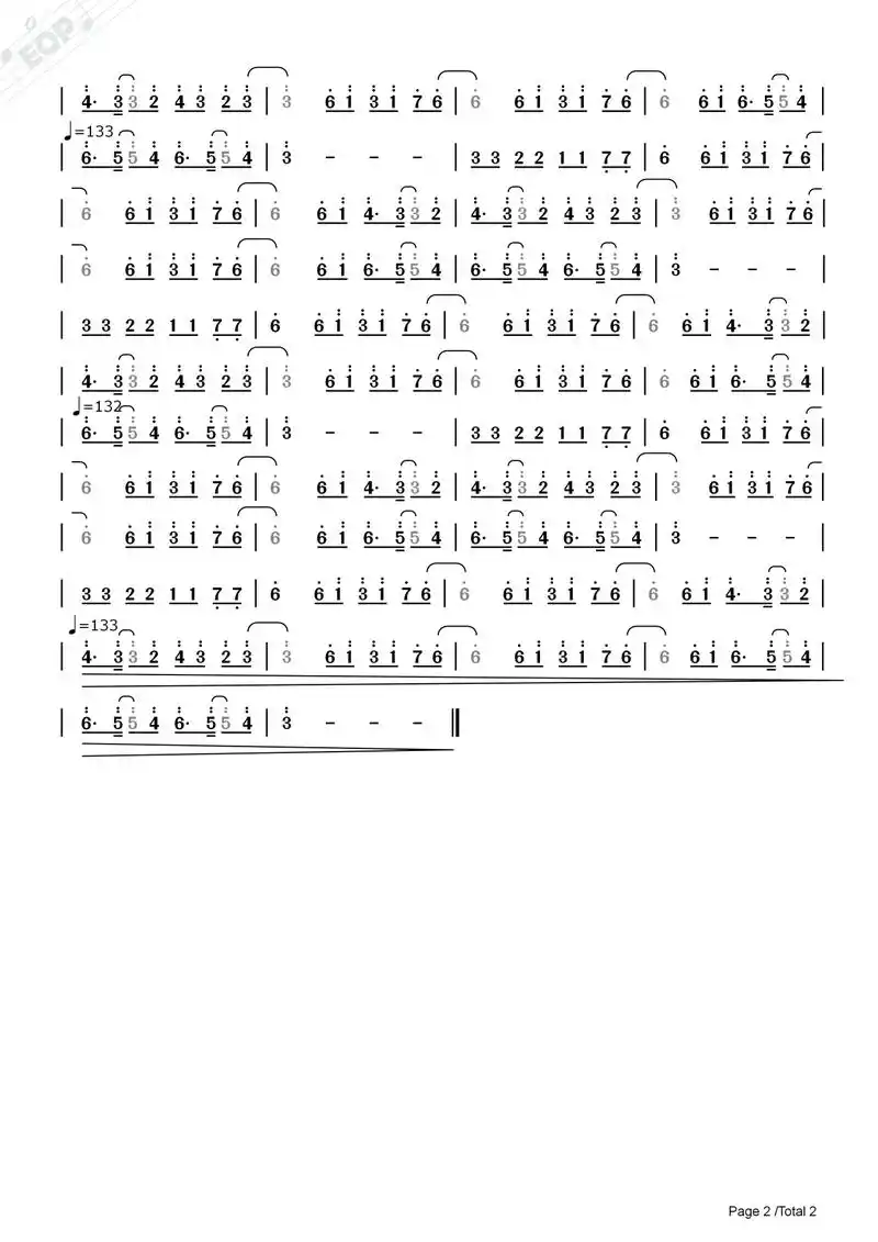 just blue(动物世界片头曲)——动态简谱