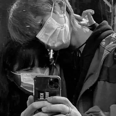 情头情侣双人头像两张黑白高清好看_情侣头像_头像屋