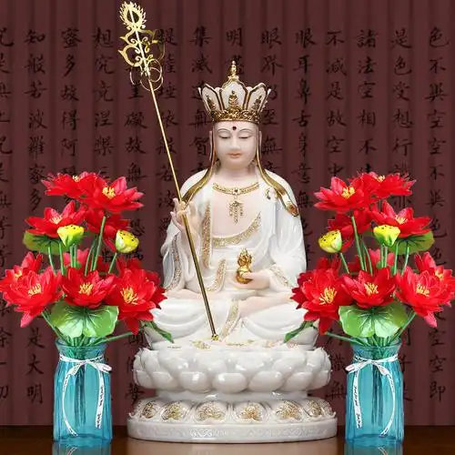 供花佛前花供佛莲花佛堂佛台荷花摆件假花花装饰家居摆件干花