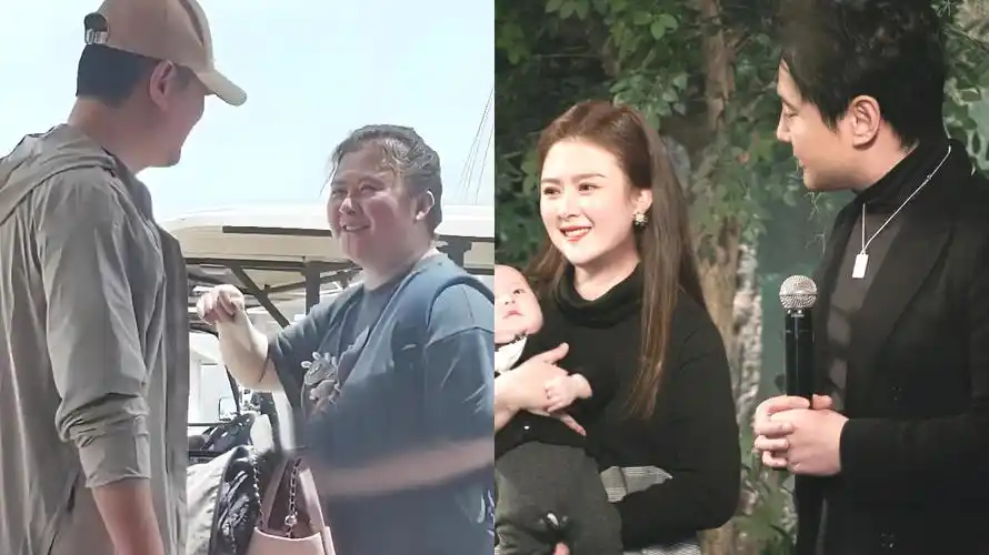 沈腾带妻儿宁夏度假,老婆王琦胖了好多似大号贾玲,早年照片曝光也曾是