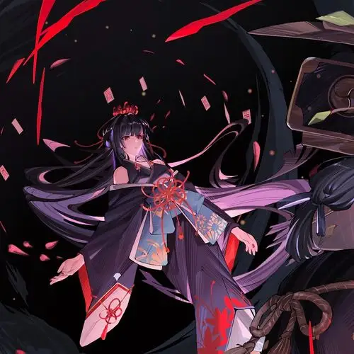 ipad 绘 夜溟彼岸花