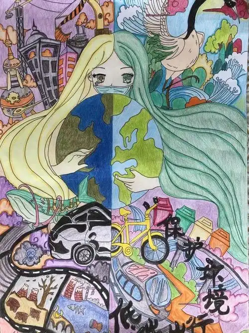 绿色环保 与 科幻 绘画素材