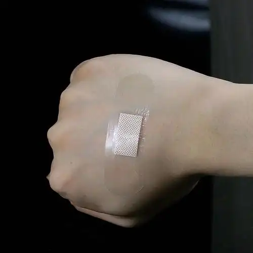 海氏海诺医用透明创可贴高弹力防水隐形创口贴透气止血贴100片盒卡通