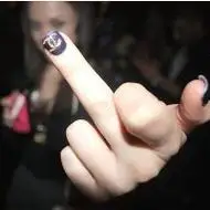 欧美霸气竖中指头像欧美女生霸气坚中指鄙视