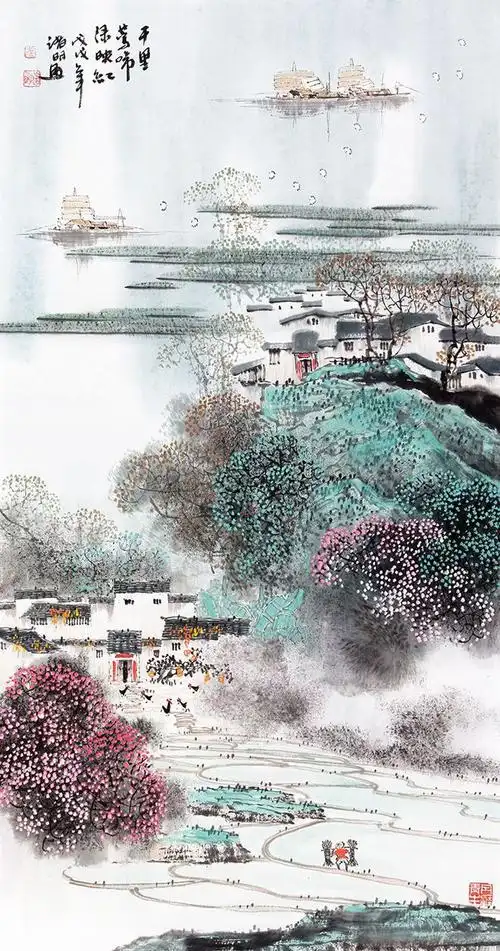 江南美景赏析诸明国画美丽独特