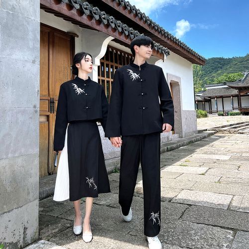 初高中学生班服民国风外套套装古风合唱主持表演服秋季校服学院风