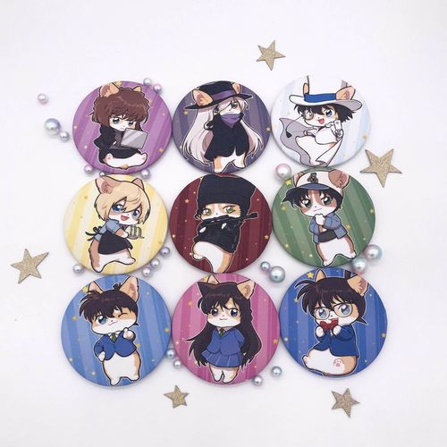 名侦探柯南 小短腿系列柯基主题周边吧唧挂件贴纸【3月30日发完】