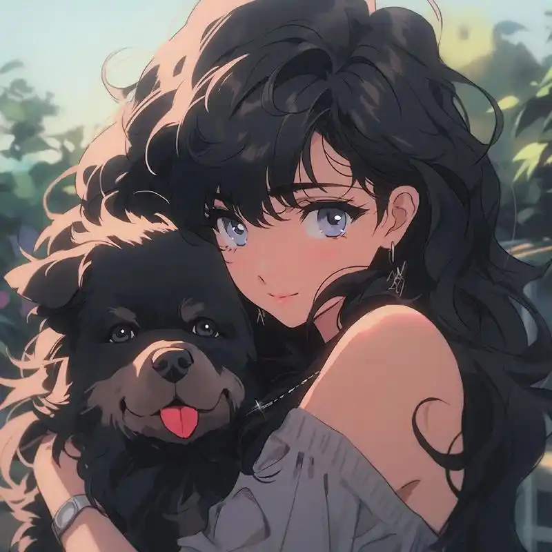 动漫头像-小狗追你的一定是一只可爱的小狗狗,追我的绝对是一 - 抖音