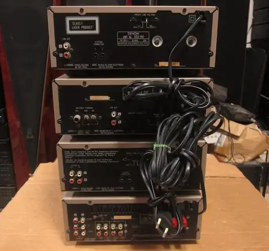 日本denon/天龙发烧组合桌面音响功放