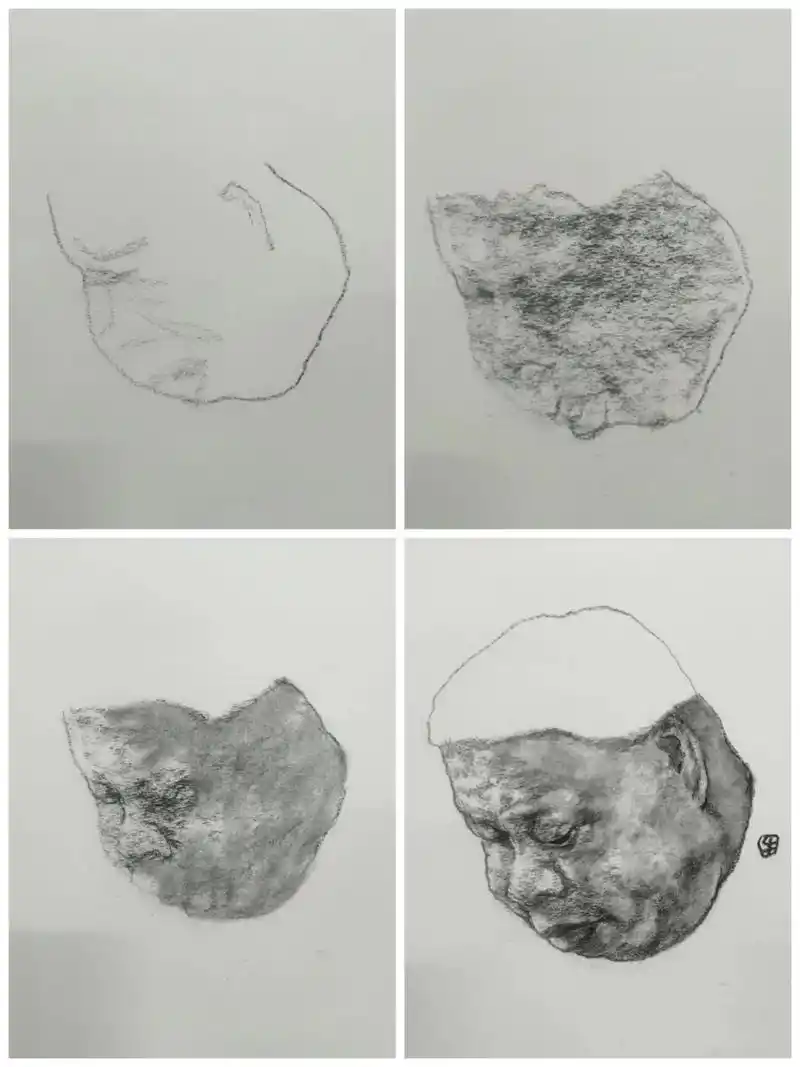 速写肖像简单实用步骤图.