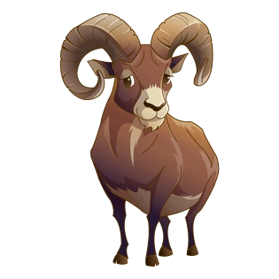 卡通老山羊pngpsd2000*2000手绘扁平小绵羊元素pngpsd2000*200090设计