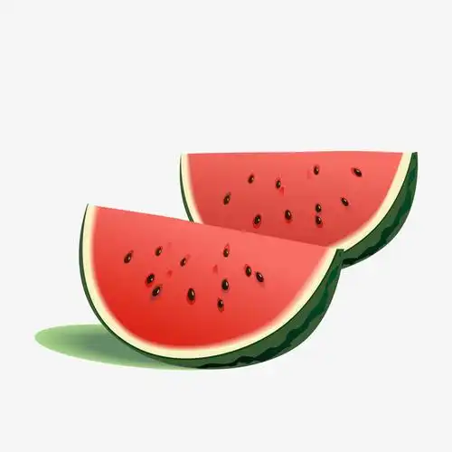 切开的红色西瓜夏季装饰