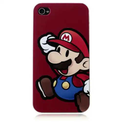 卡通iphone4s手机壳彩绘苹果4外壳手机套保护套玛丽iphone4手机壳