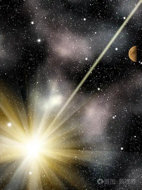 天上的星星月亮照片-正版商用图片01i20j-摄图新视界